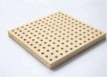 Theater Perforated Wood Acoustic Panels MDF Melamine Surface Aluminum Keel
