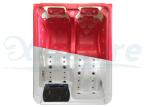 Red 3D Hot Tub Mold Molded Plastic Hot Tub Dual Lounges Recliners 1900×1500×840