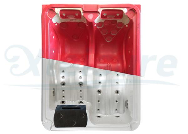 Red 3D Hot Tub Mold Molded Plastic Hot Tub Dual Lounges Recliners 1900×1500×840
