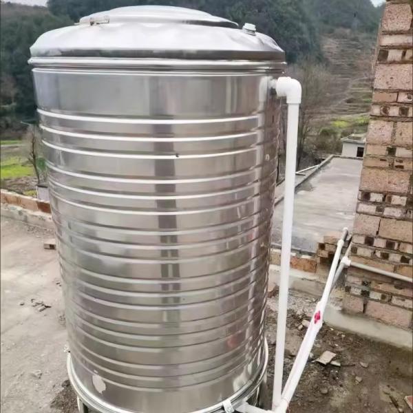 304 Stainless Steel Cylindrical Water Storage Tanks For Household Rooftop