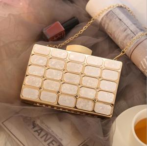 Wholesale DIY Engaged Gift White Rectangle Purse Frame 17*11cm from china suppliers