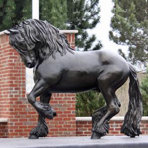 Wholesale Bronze Life Size Horse Statues Garden Art Metal Animal Sculpture Decorative Outdoor Large Custom from china suppliers