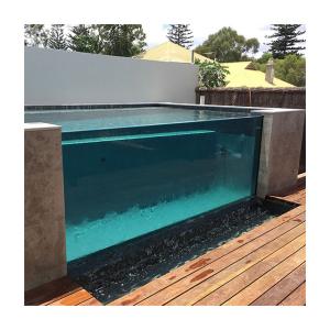 Wholesale 80MM Thick Clear Acrylic Swimming Pool Wall Customized Size Transparent Glass Panel from china suppliers