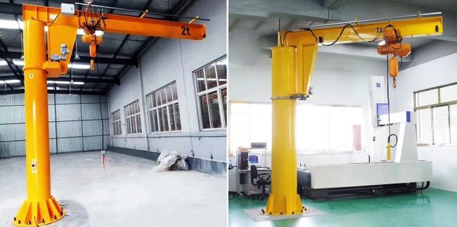 Pilar Mounted Jib Crane 0.25ton 1ton 2ton 3ton 5ton With Remote Control
