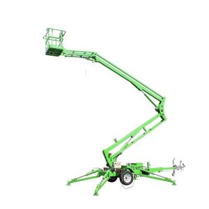 Wholesale Green 18m Tow Behind Articulating Lift Electric Pull Behind Articulating Lift from china suppliers