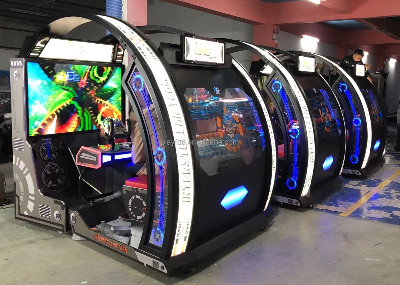 Arcade Simulator Games 4D YIJi Shooting Gun Coin Operated Game Machine