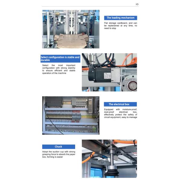 Field Maintenance FKT-10 Automatic Case Tray Former for Vegetable Carton Forming Machine