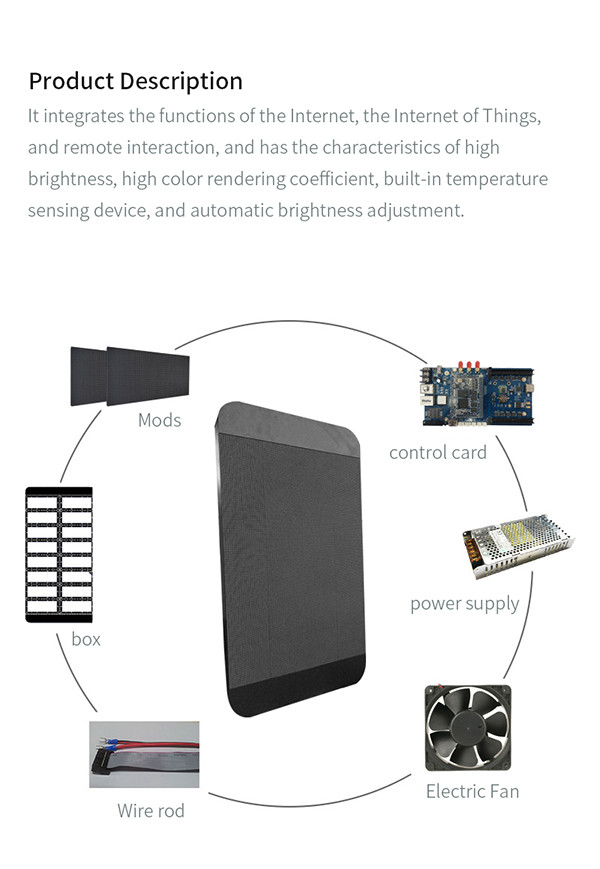 Waterproof IP65 Street Light Pole LED Display For Advertising