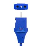 Blue PVC ESU Cable 2.3 Copper Tube To 3.2 Round Terminal Disposable Electrosurgi