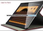 Crocodile Skin iPad 2 Leather Hard Case - Red