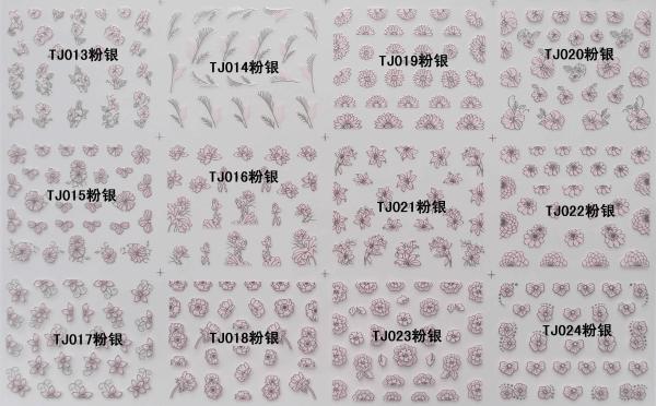 Wholesaler Nail Art Stickers,Nail Art Decals, Water Slide Nail Stickers, (TJ013