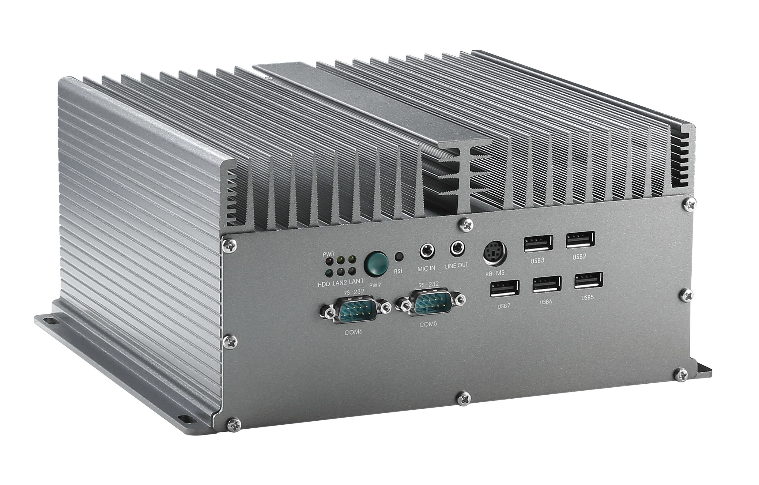 MIS-8705 Fanless Box PC Board Mounted I7 3520M CPU Dual Network 10 Series 6 USB