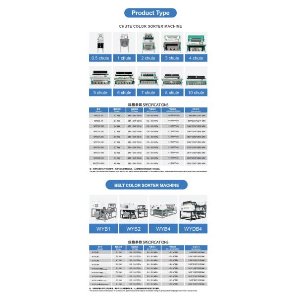 WENYAO Factory Price Intelligent Beans Color Sorting Machine for Food Processing