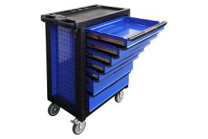 Wholesale Heavy Duty Black Blue 7 Drawer 27 Inch Tool Cabinet Rolling Storage from china suppliers