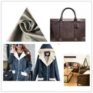 Wholesale Thick Faux Suede Leather Fabric Waterproof Flame - Retardant For Garments from china suppliers