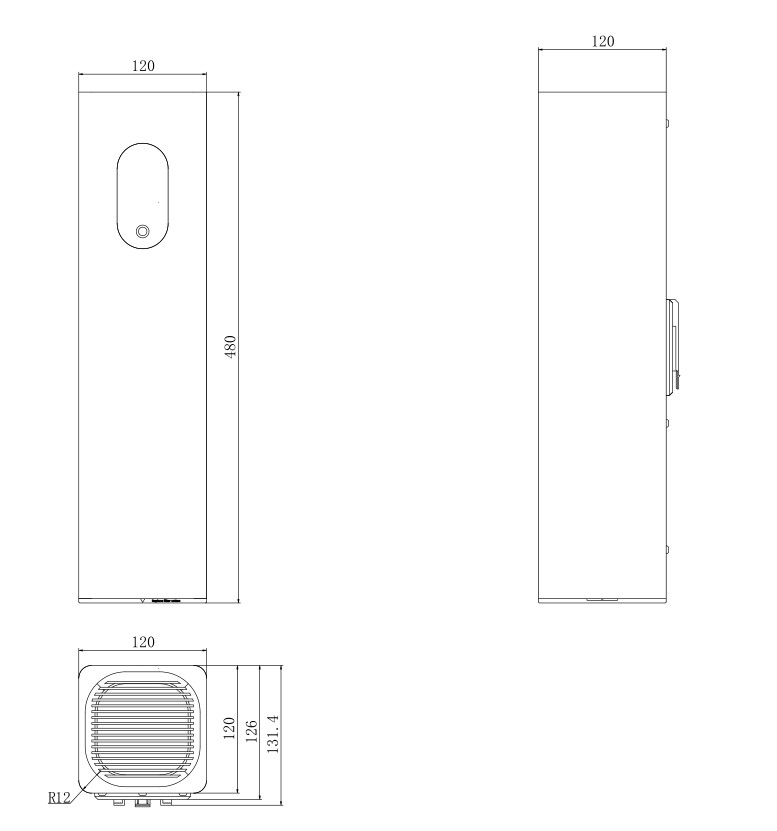 Indoor air quality device IAQ Cube UVC LED and photocatalysis filter HEPA filter H11 with bipolar plasma