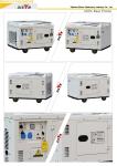 White Small Household Diesel Generator 5Kva DC Generator