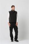 OEM Breathable Water Repellent Clothing , 350gsm Black Winter Vest Mens