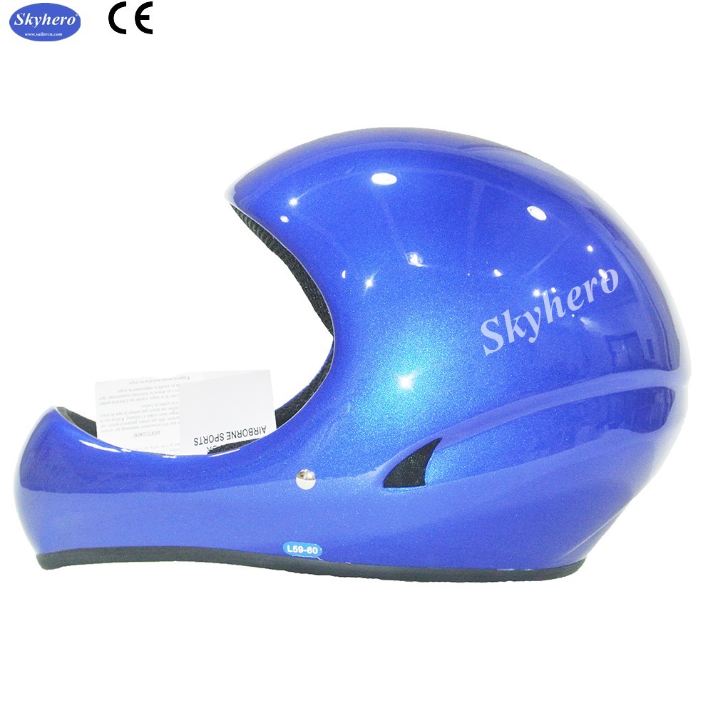 Speed flying helmet GD-B Fiber glass Paragliding helmet white colour full face hang gliding helmet