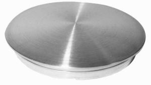 Wholesale Satin / Mirror Stainless Steel Railing Components , 42.4mm×11mm Solid Pipe Cap from china suppliers