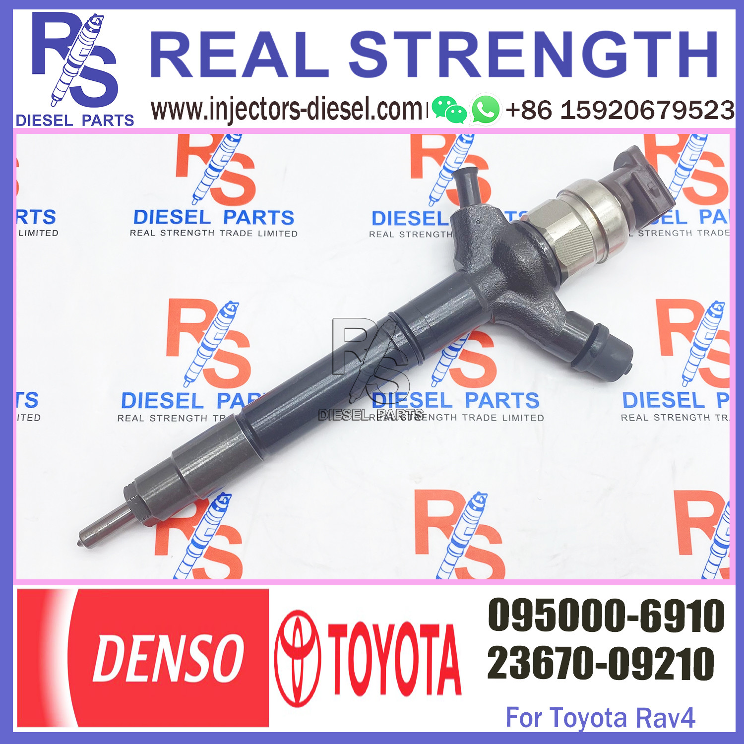 Common rail fuel injector 095000-6230 095000-7640 095000-7280 095000-6910 For TOYOTA 23670-0R170 23670-09140