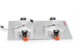 Double Head 3w / 5w / 7w Square Recessed 5730 LED Commercial Light