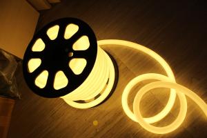 Wholesale energy saving 110v warm white led neon flex light 360 round 25m spool for house from china suppliers