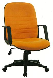 Wholesale Ginger Yellow Stationary Cloth Desk Chair , Fabric Upholstered Office Chair On Wheels from china suppliers