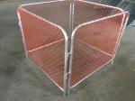 Rubbish Cage 50mm*50mm orange chain link infilled mesh construction barriers