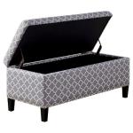 Double fabric tufted folding ottomans home goods wooden ottoman storage ottoman