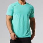 Custom Logo T Shirt 95%Cotton 5%Spandex Gym Fitness Training Plain Men T Shirt