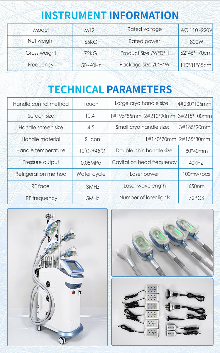 40k Salon Use Portable Cryolipolysis Machine Body Shaping Freeze