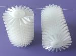 High Cleaning Efficiency 7 Inch OD Nylon Bristle Vegetable Cylinder Cleaning