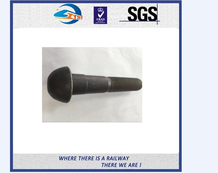 SGS approved hex railway bolt and nut / forged t bolt rail for railroad