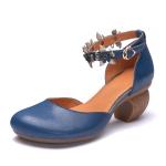 S388 Leather Shoes Handmade Toe Layer Cowhide High Quality Women'S Shoes Custom