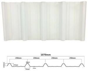 Wholesale Fireproof 1070mm 3 Layer PVC Roof Tiles For Poultry Farm from china suppliers