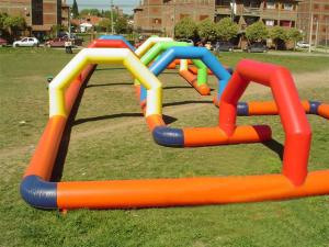 Wholesale Inflatable Amusement Park Playing Center Race Track With 0.55mm Pvc Tarpaulin from china suppliers
