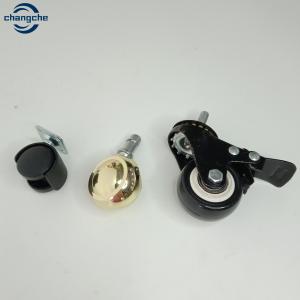 Wholesale 1.5 Inch Ball Bearing PVC Roller Wheel Casters With Brake Heavy Duty from china suppliers
