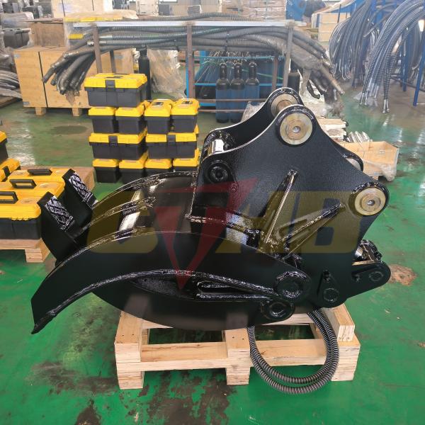 Q235B/Q345B Wood Grapple Single Cylinder Hydraulic Log Grab For 6-10ton