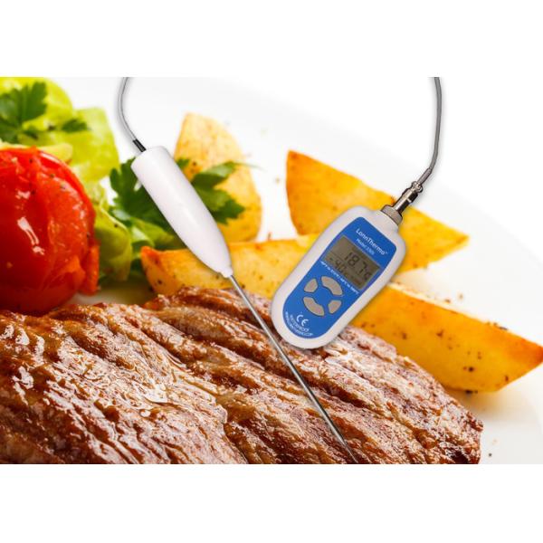 Lab Digital Food Thermometer High / Low Temperature Alarm With Stainless Steel Probe