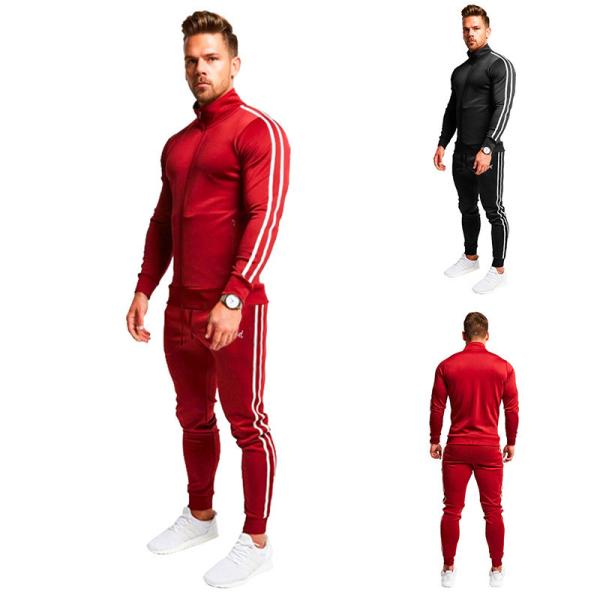 65% cotton 35% polyester Male Athletic Full Zip Tracksuit Digital Sublimation