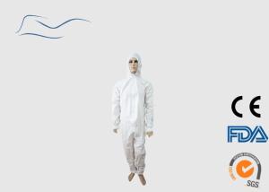 Wholesale 55G Disposable Safety Coveralls , Protective Lightweight Breathable Coveralls from china suppliers