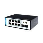 IP40 Protection Industrial PoE Switch 8 X 10/100/1000Mbps RJ45 Ports 2x 1000M
