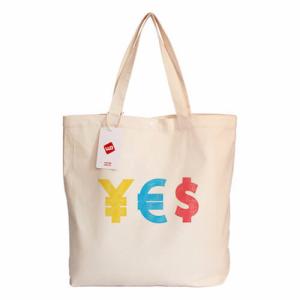 Wholesale Reusable Durable White Canvas Screen Printed Tote Bags Customized from china suppliers