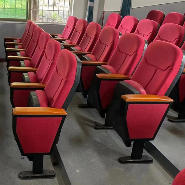 ARH-6615 Cold Molded Foam Auditorium Theater Seating With Table On The Armrest