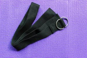 Wholesale Black 173cm Cotton Yoga Strap,Yoga Pilates Stretch Strap from china suppliers