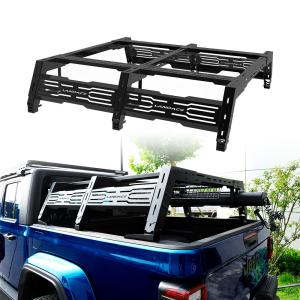 Wholesale Silver Roof Mount Organizer Aluminum Ladder Truck Bed Rack with Adjustable Design from china suppliers