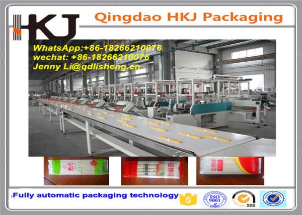 Stainless Steel Material Spaghetti Packaging Machine With Four Lines 14.5KW