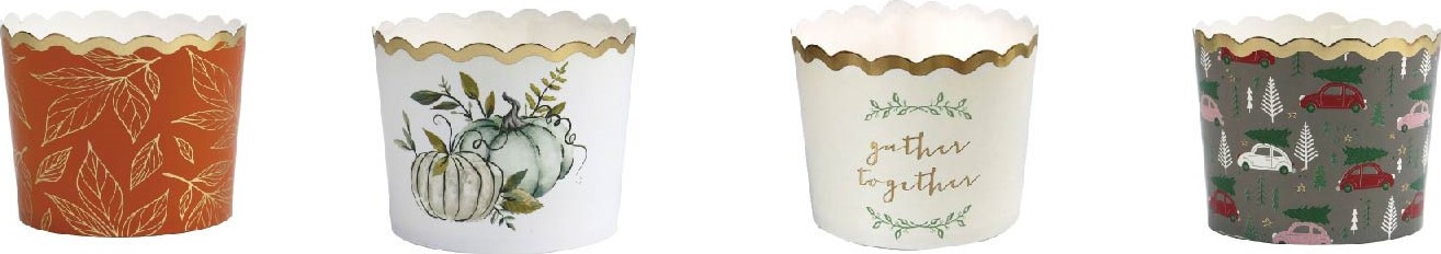Gold Foil Stamping Baking Cupcake Muffin Paper Cup Wrappers Recycled Greaseproof Cupcake Paper Liners