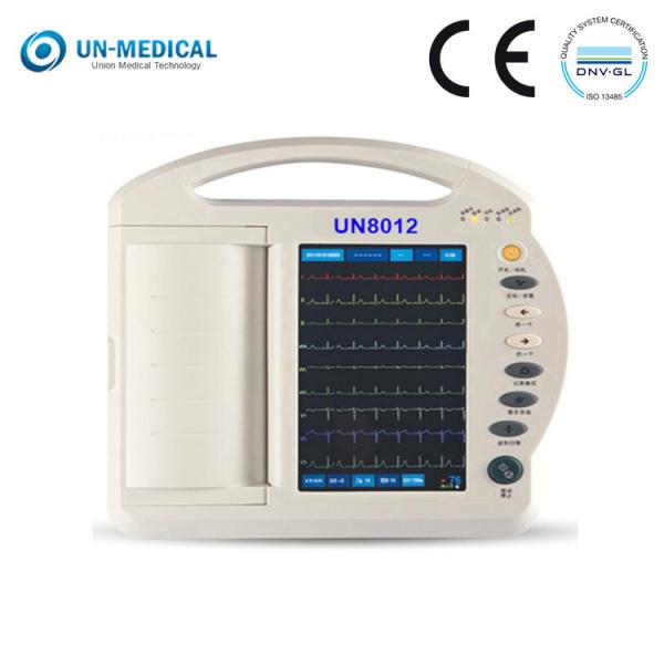 Best Hospital-grade 10 Inch 12 Lead ECG Machine Cost Lower UN8012 with Thermal